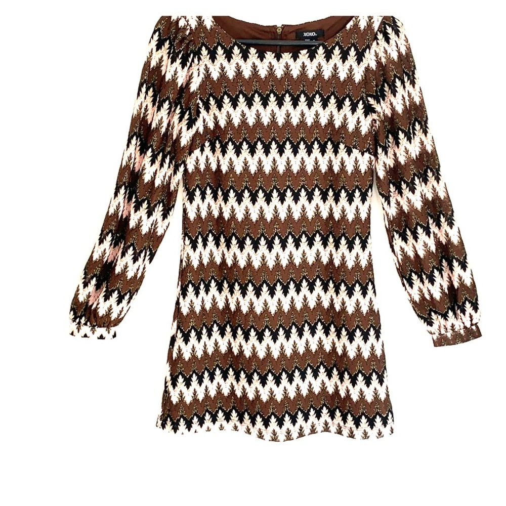 Embroidered Long Sleeve Dress